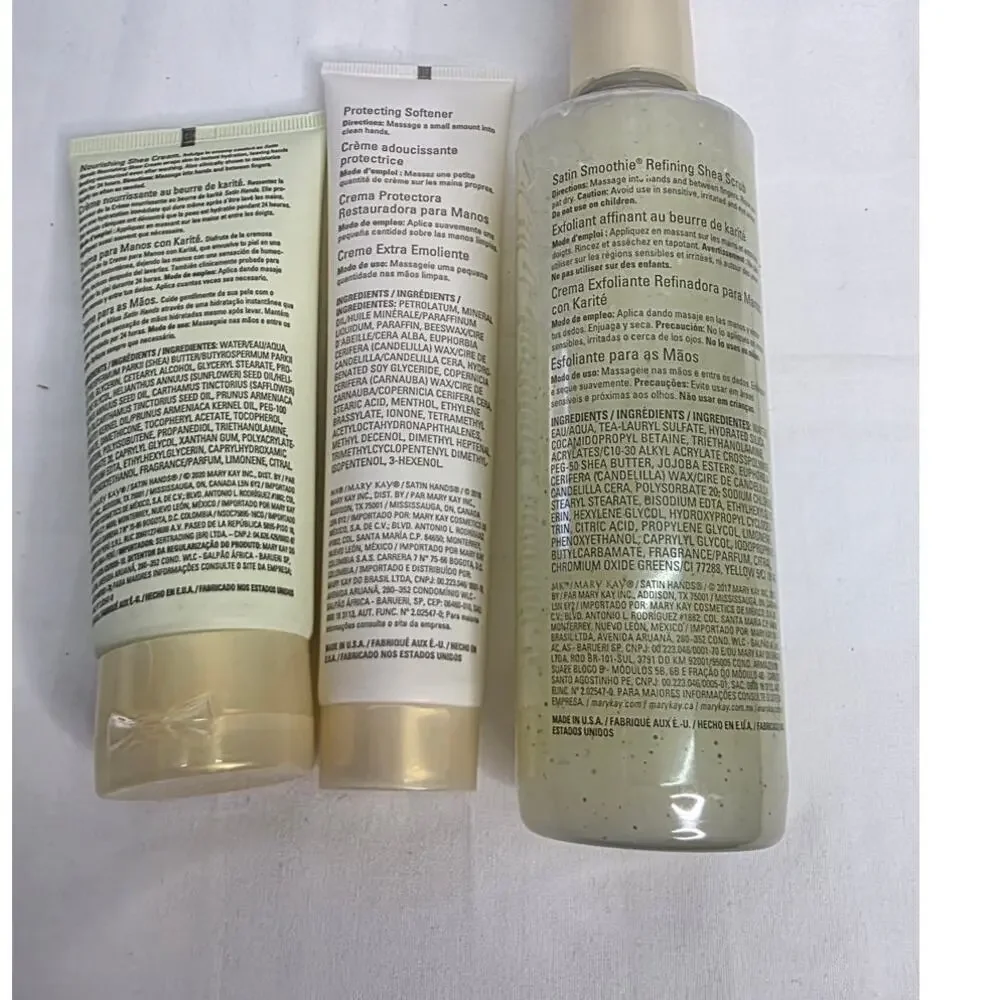Satin Hands Mary Kay White Tea & Citrus Pampering Gift Set With Bag